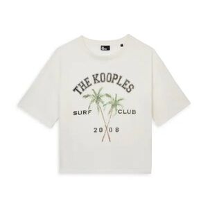 The Kooples Cotton Surf Club Graphic Tee Casual Logo T-Shirt XL NWT